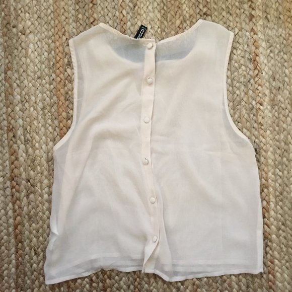 H&M Crop Top with Peter Pan Collar - Picture 2 of 3